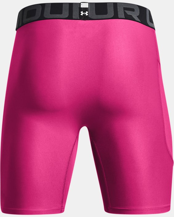 Men's HeatGear® Armour Compression Shorts, Pink, pdpMainDesktop image number 5